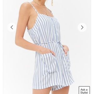 Striped romper (new with tags)